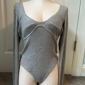 NWOT Ribbed Long Sleeve Bodysuit